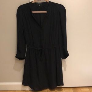 Aritzia black silk dress